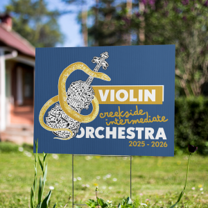 CIS Orchestra Yard Sign - Violin