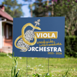 CIS Orchestra Yard sign - Viola