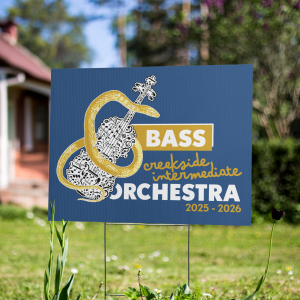 CIS Orchestra Yard sign - Bass