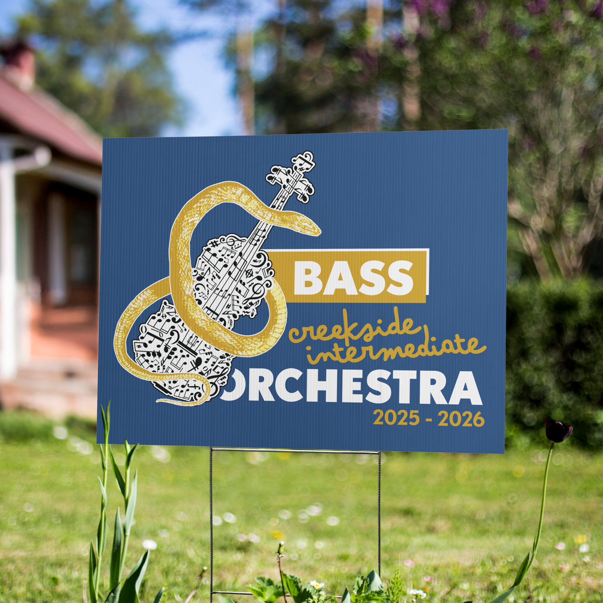 CIS Orchestra Yard sign - Bass