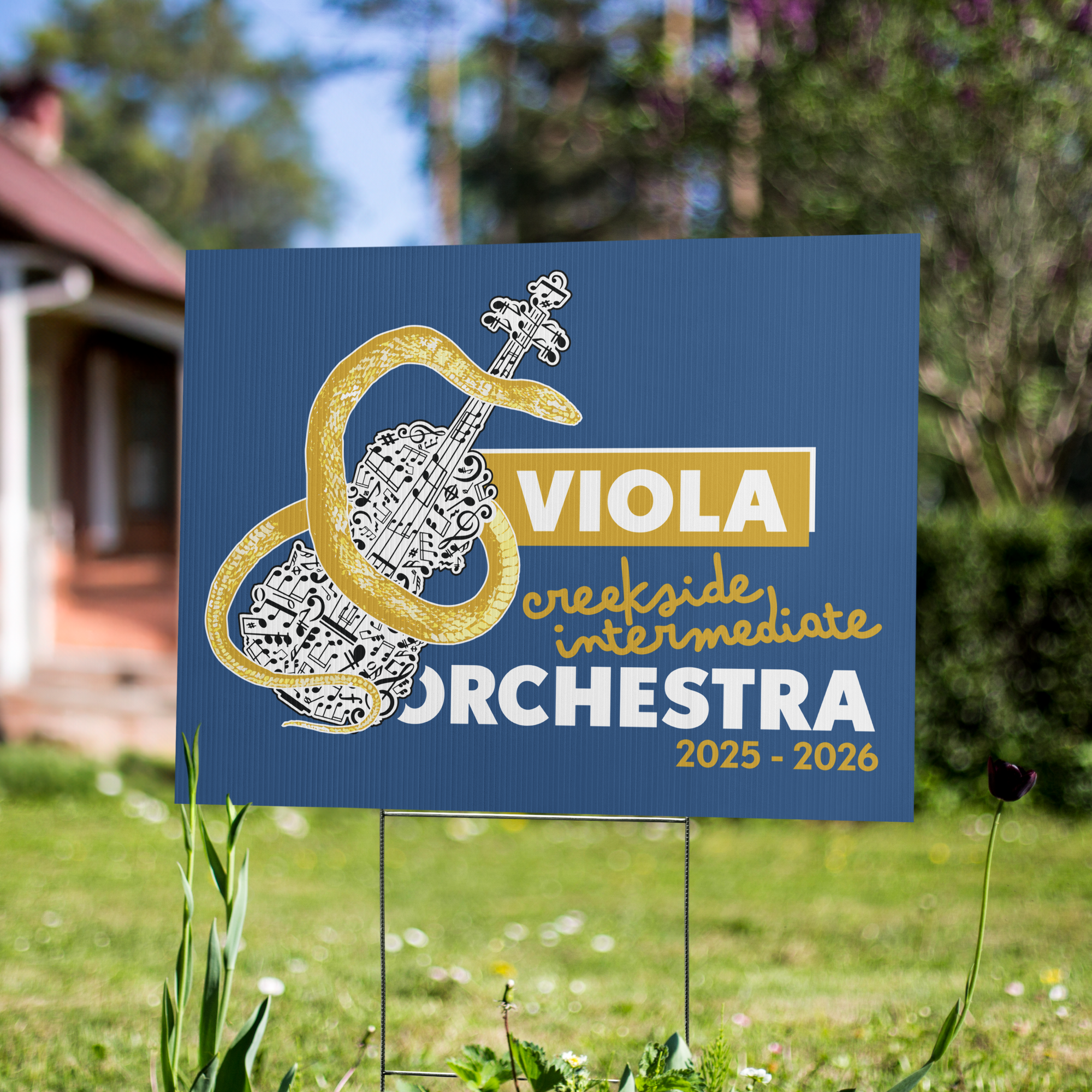 CIS Orchestra Yard sign - Viola - Image 2