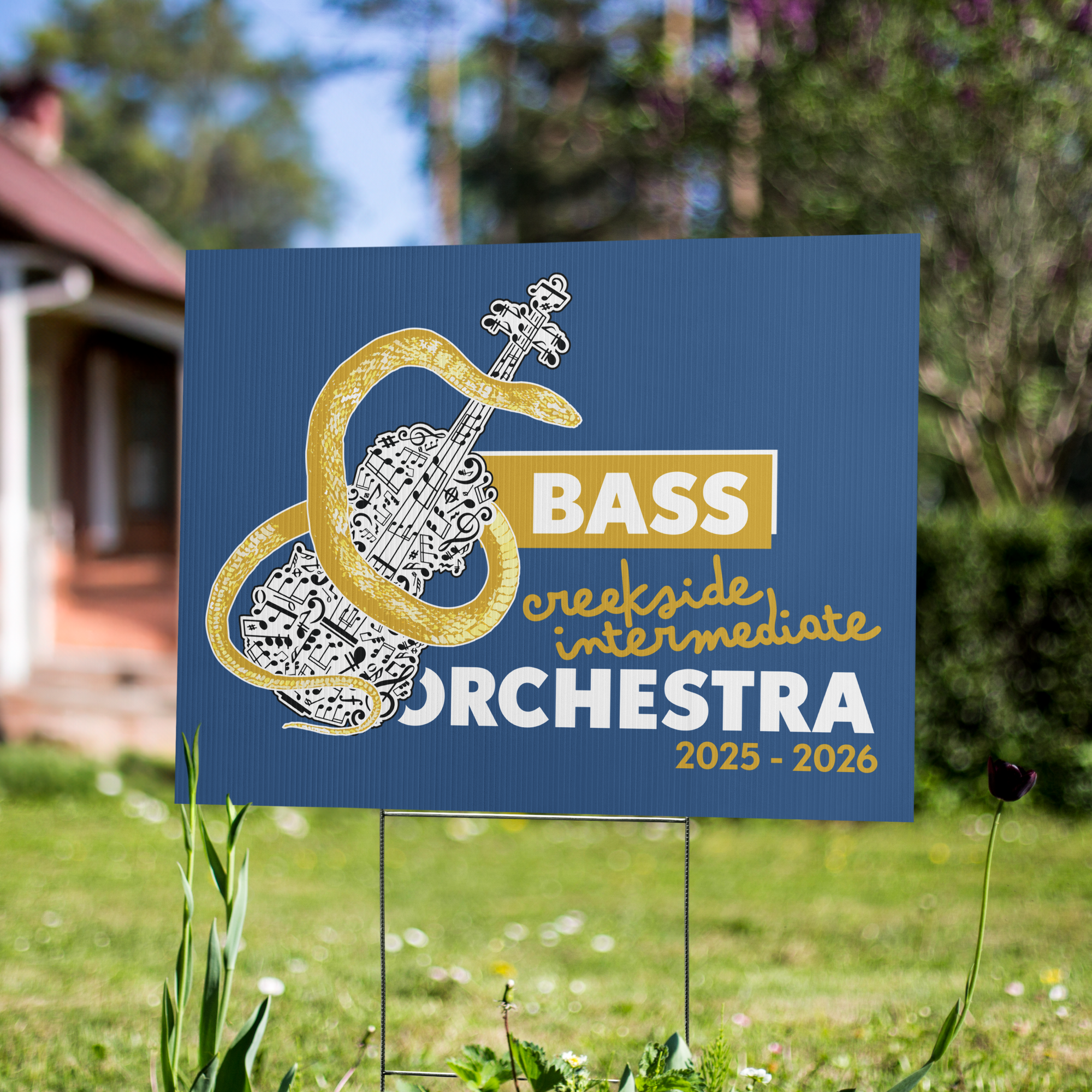 CIS Orchestra Yard sign - Bass - Image 2